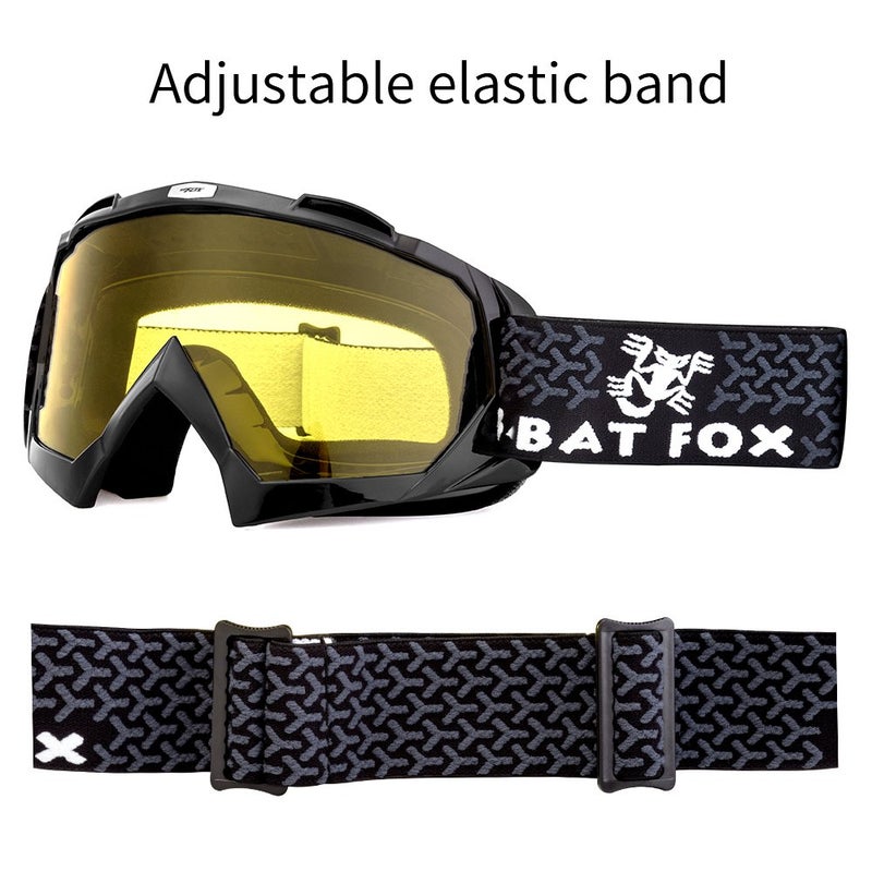 BATFOX Dirt Bike ATV Goggles Motorcycle Gear Riding Motocross Dirtbike 4-Wheeler MX DH Accessories Goggles Glasses for Men Women Youth UV400 Protection Dust-proof Anti-Slip Strap - Image 4